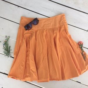 Creamsicle bright summer/spring skirt ☀️